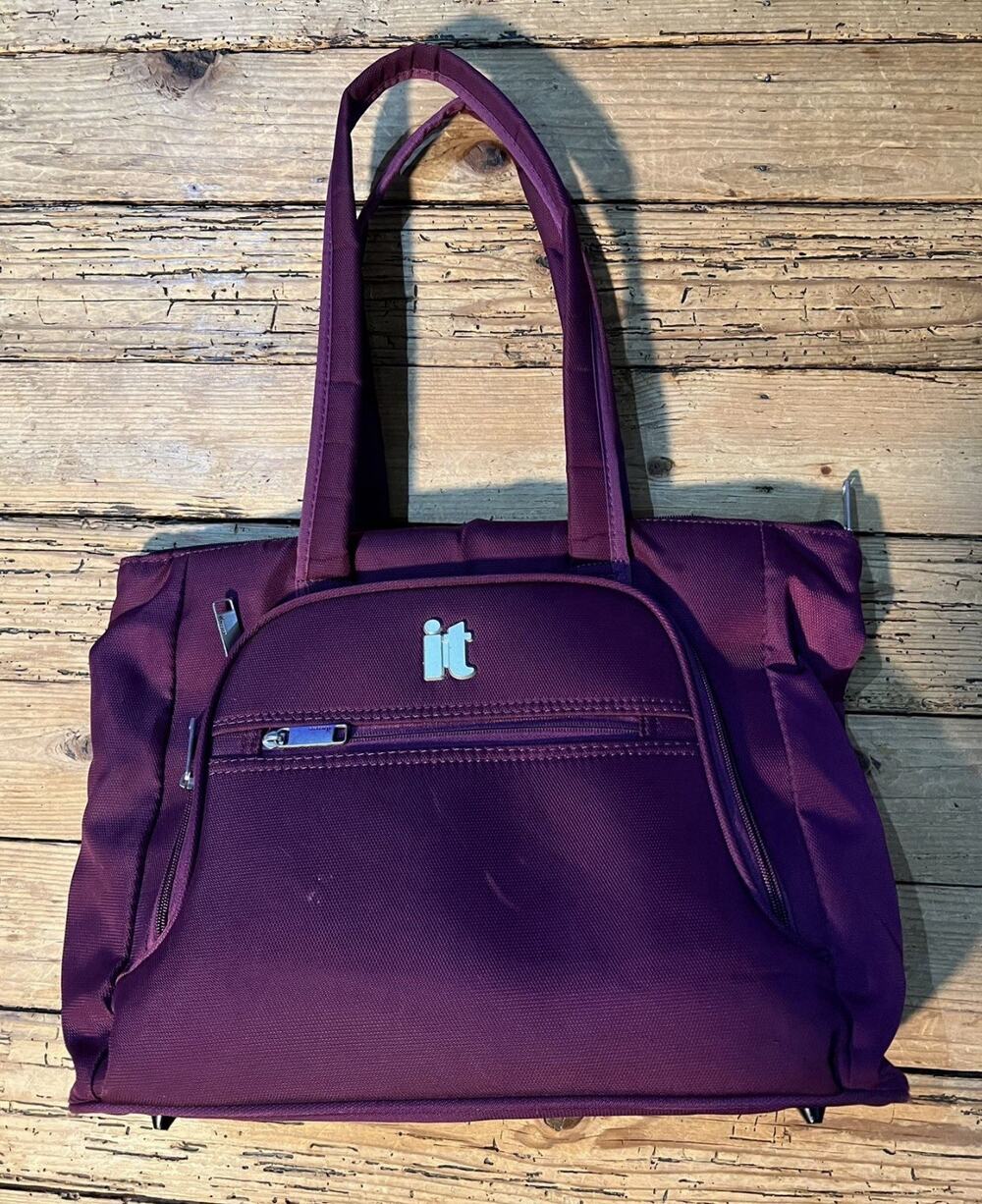 It Purple Travel Tote Bag With Handles